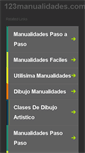 Mobile Screenshot of 123manualidades.com